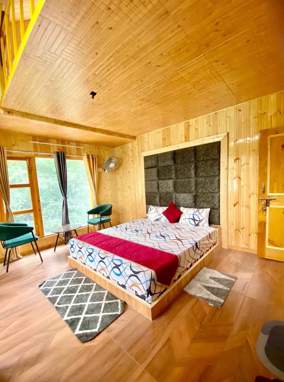 Attic Room bed and sitting corner
