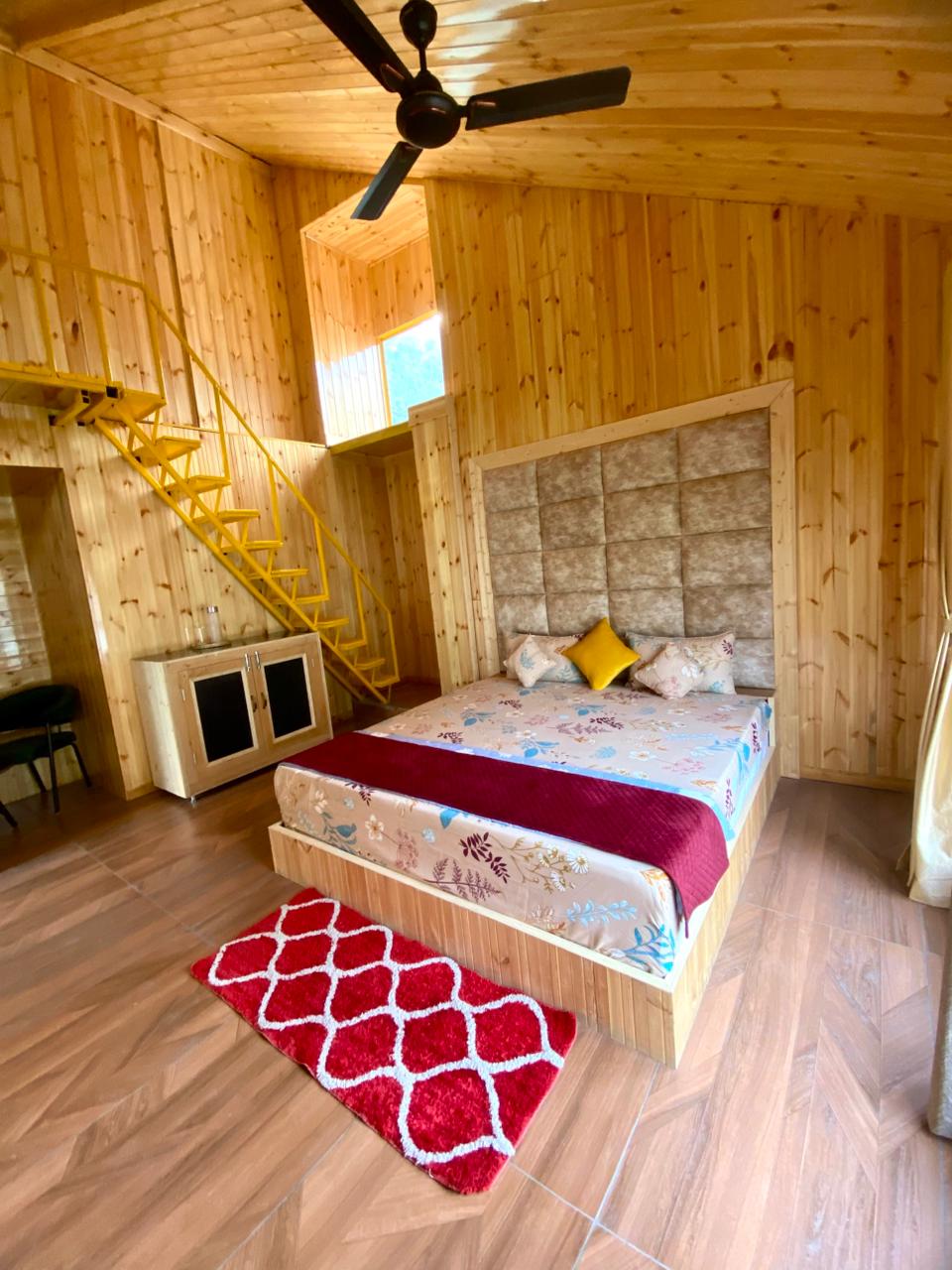 Duplex Family Suite bedroom and stairs